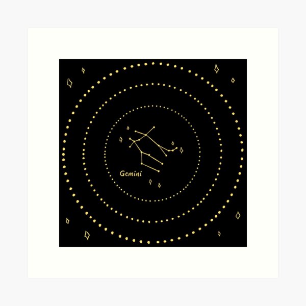 Gemini Constellation Art Print