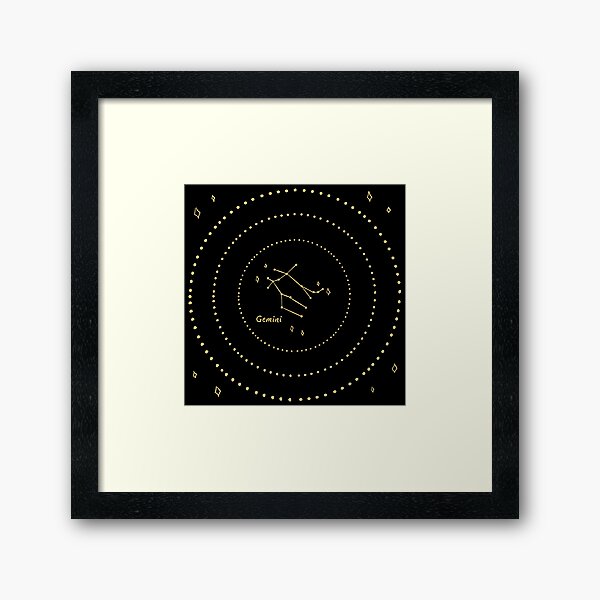 Gemini Constellation Framed Art Print