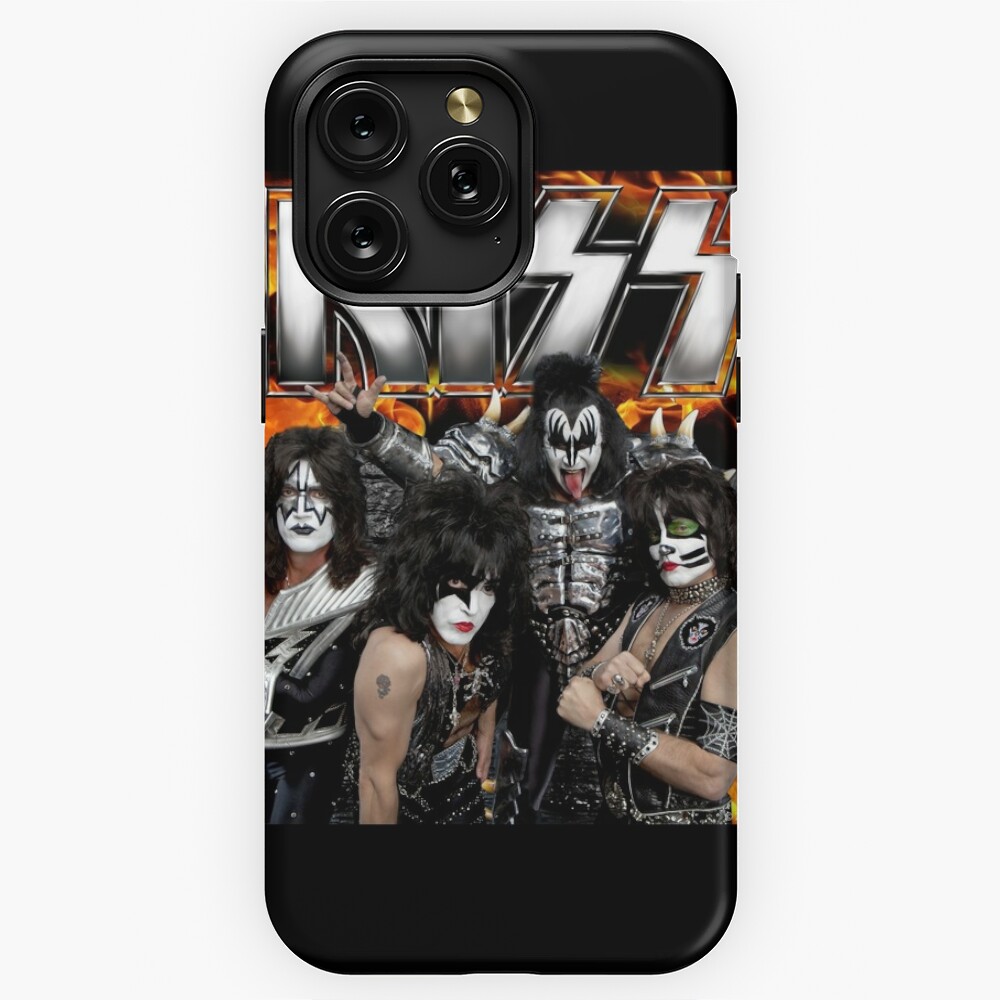 KISS with Logo and band iPhone Case