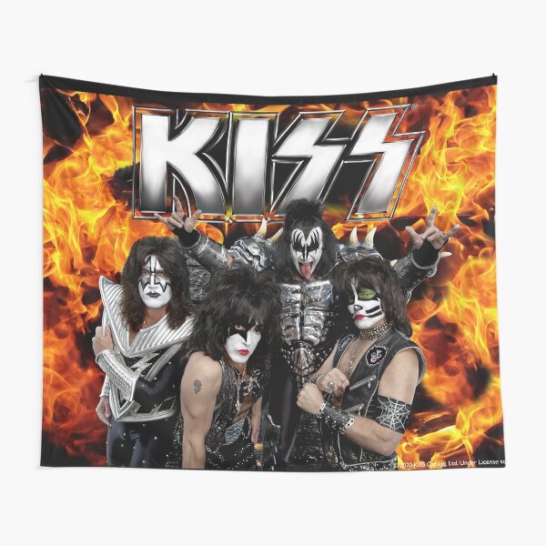 Kiss band original line up Tapestry for Sale by Chillateez Redbubble