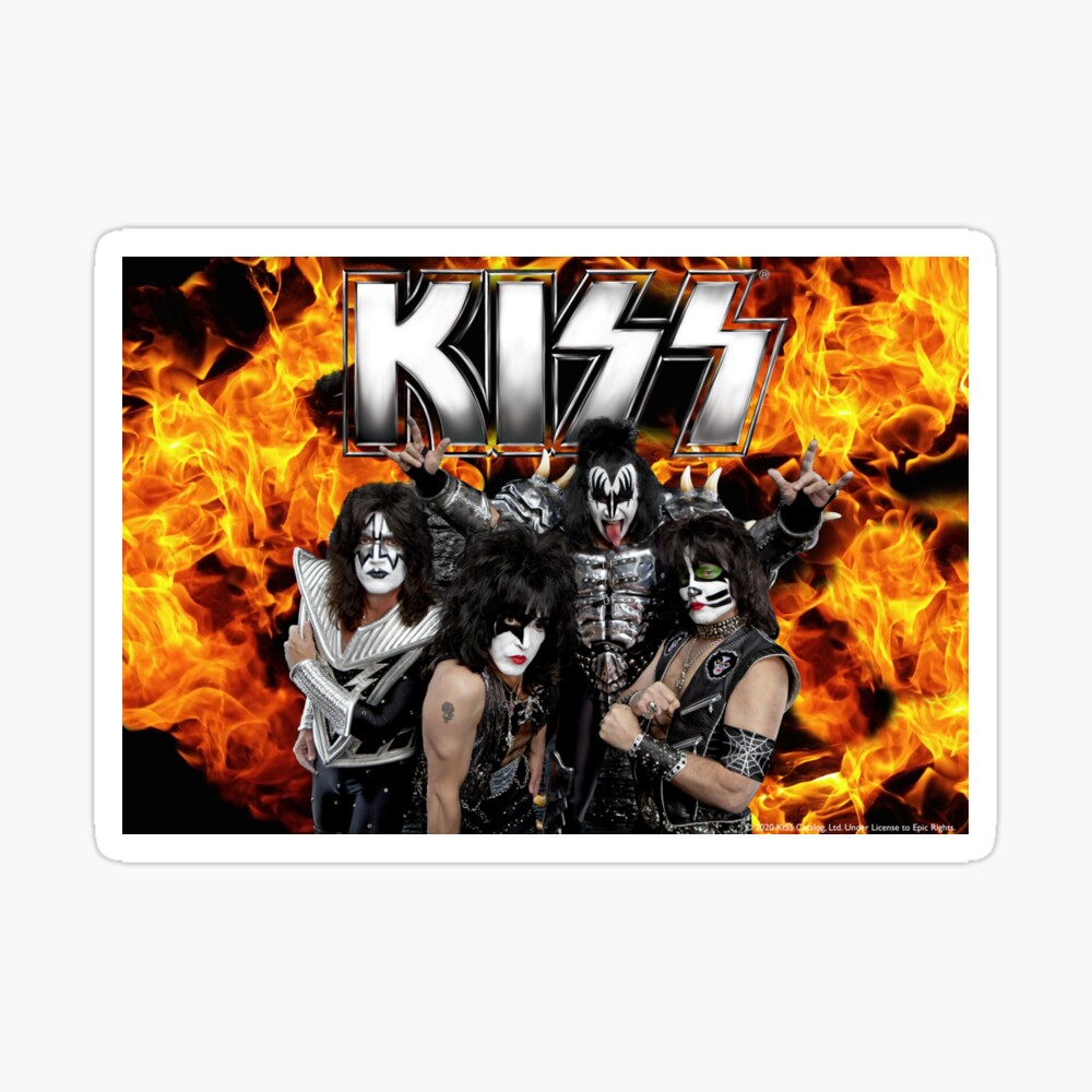 KISS with Logo and band | Poster