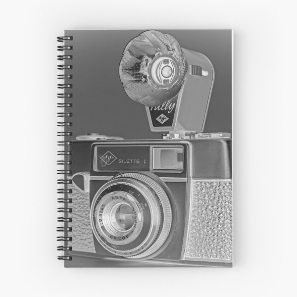 Item preview, old compact camera with flash artwork in negative designed and sold by Christopher Ball.