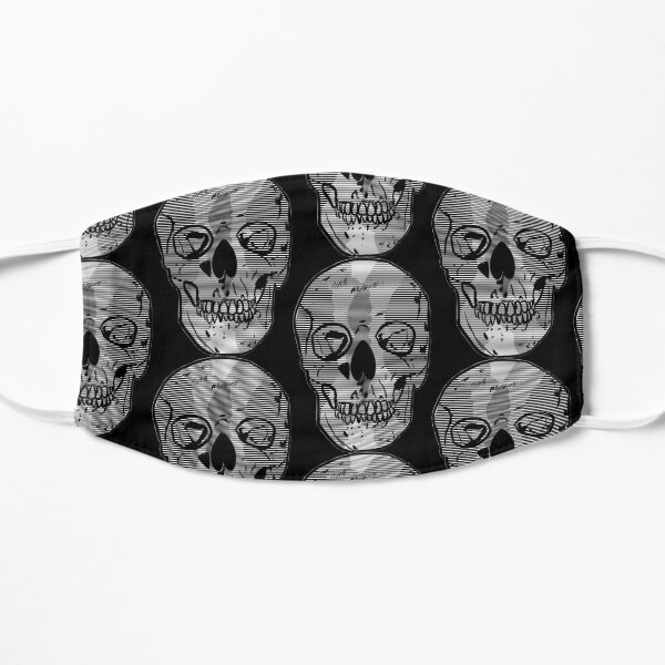 Gray Skull Face Masks Redbubble - monsters of etheria roblox skulls