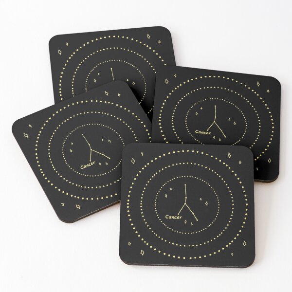Cancer Constellation Coasters (Set of 4)