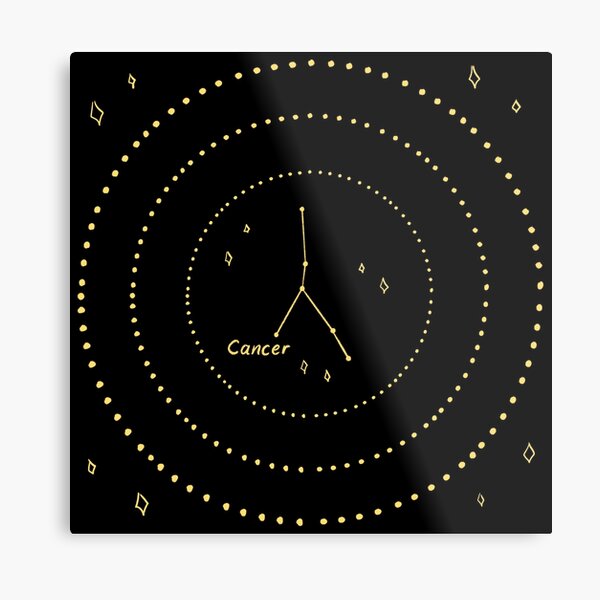 Cancer Constellation Metal Print