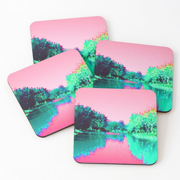 Item preview, Green Leaves-Pink Rivers designed and sold by XCEEDTRANSITION.
