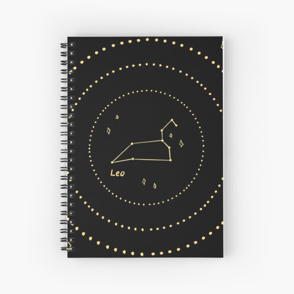 Leo Constellation Spiral Notebook