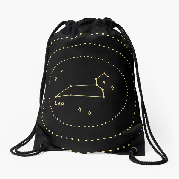 Leo Constellation Drawstring Bag