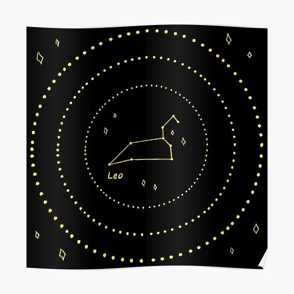 Leo Constellation Poster