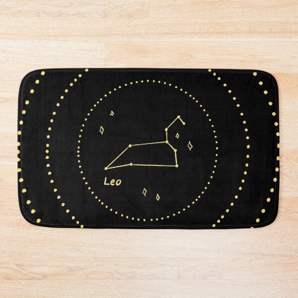 Leo Constellation Bath Mat