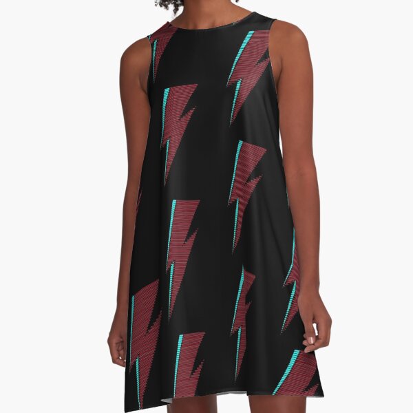Minimalistic Tribute to David Bowie A-Line Dress