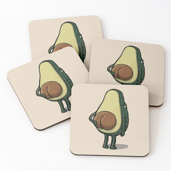 Item preview, Avocado Funny Butt designed and sold by QueenVelvet.