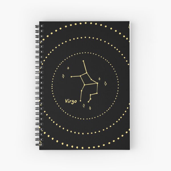 Virgo Constellation Spiral Notebook