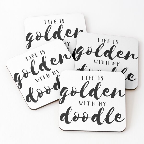 Item preview, LIFE IS golden WITH MY doodle designed and sold by thecavapootales.