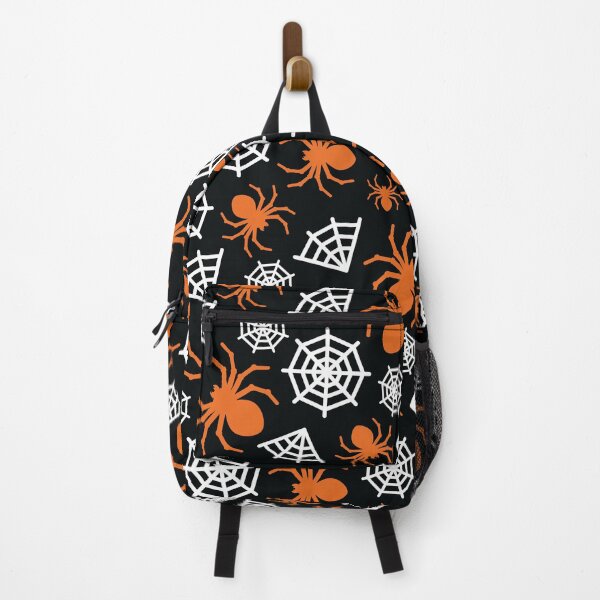 Item preview, Halloween Spider and Spider Web Pattern (Orange, Black, and White) designed and sold by randrgiftshop.
