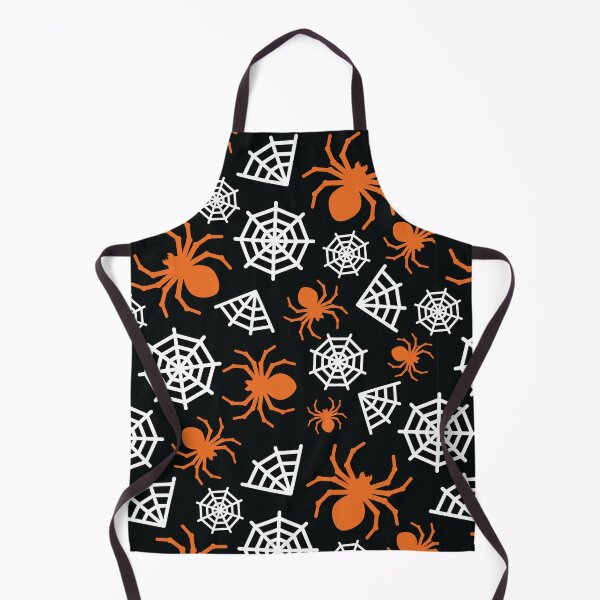 Item preview, Halloween Spider and Spider Web Pattern (Orange, Black, and White) designed and sold by randrgiftshop.