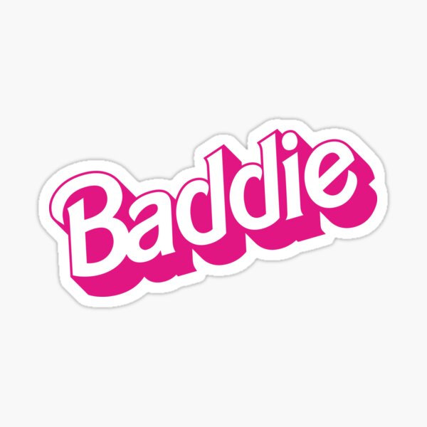 Sticker Bad Barbie Redbubble - roblox logo rosa glitzer