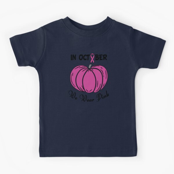 Pumpkin Carolina Panthers In October We Wear Pink Breast Cancer Awareness T- Shirt - TeeNavi