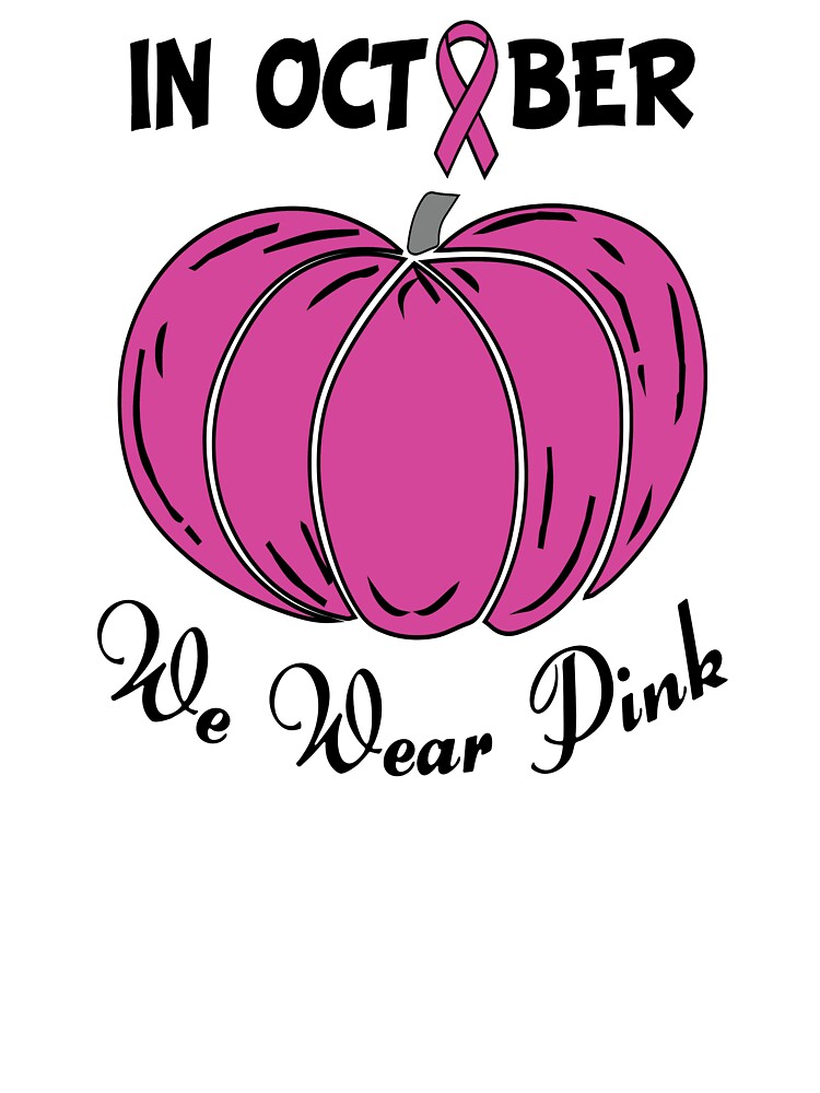 Pumpkin Miami Dolphins In October We Wear Pink Breast Cancer Awareness T- Shirt - TeeNavi