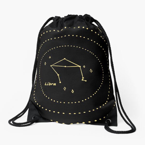 Libra Constellation Drawstring Bag