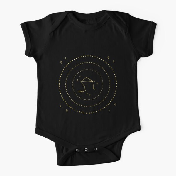 Libra Constellation Short Sleeve Baby One-Piece