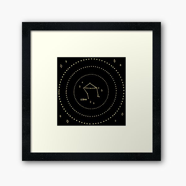 Libra Constellation Framed Art Print