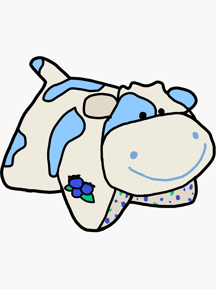 blueberry cow pillowpet