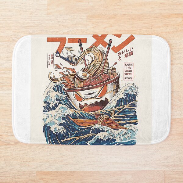The great Ramen! Classic T-shirt Bath Mat