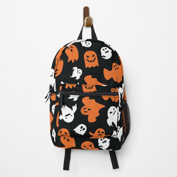 Item preview, Halloween Ghosts and Spirits Pattern (White and Orange) designed and sold by randrgiftshop.