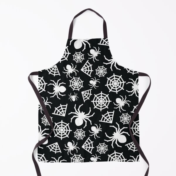 Item preview, Halloween Spider and Spider Web Pattern (White on Black) designed and sold by randrgiftshop.