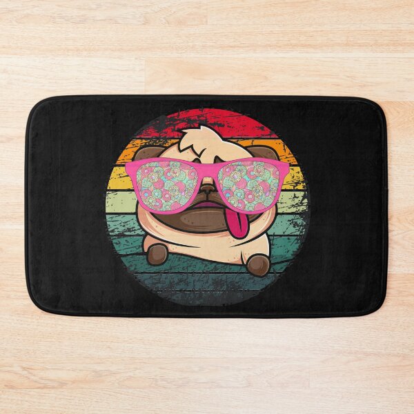 Item preview, Pug Retro Vintage Magnet designed and sold by ByLorin.