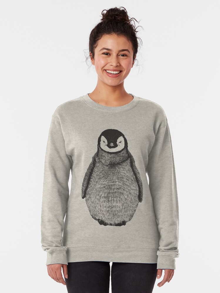 Alternate view of penguin - Animal Theme Design Suitable for Men and Women Pullover Sweatshirt