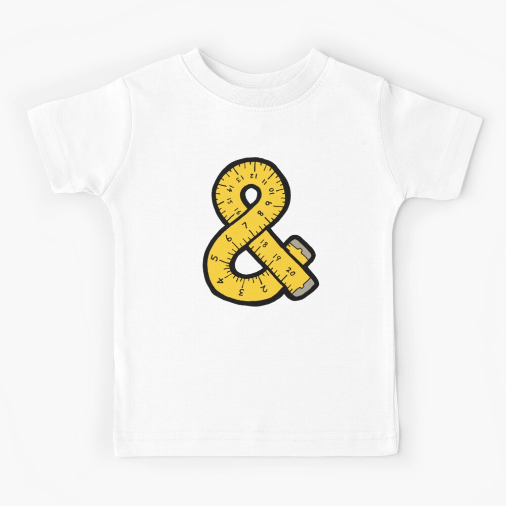 Ampersand Measuring Tape Kids T-Shirt