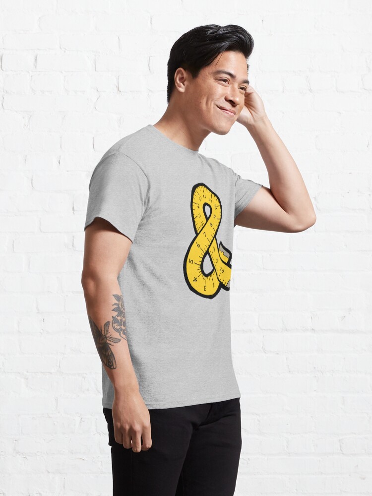 Alternate view of Ampersand Measuring Tape Classic T-Shirt