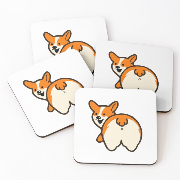 Item preview, Cute Happy Corgi Butt designed and sold by PeppaThePenguin.