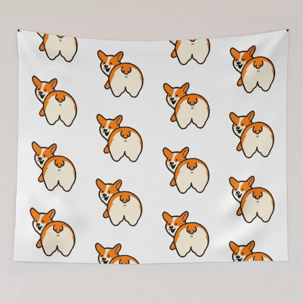Item preview, Cute Happy Corgi Butt designed and sold by PeppaThePenguin.