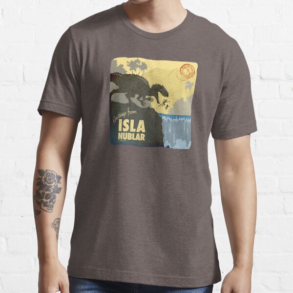 Greetings from ISLA Nublar - Indominus Rex (dark) Essential T-Shirt
