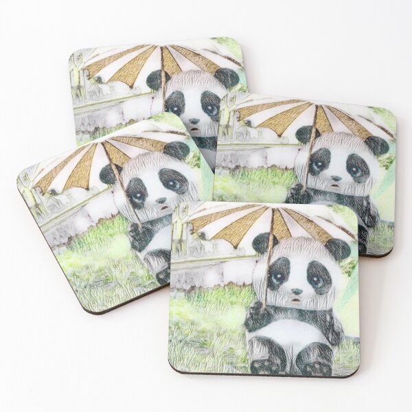 Item preview, Panda Bear under and Umbrella designed and sold by ReneeKennedy.