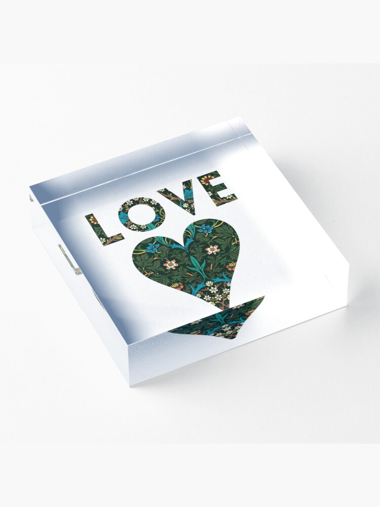 Alternate view of LOVE Acrylic Block