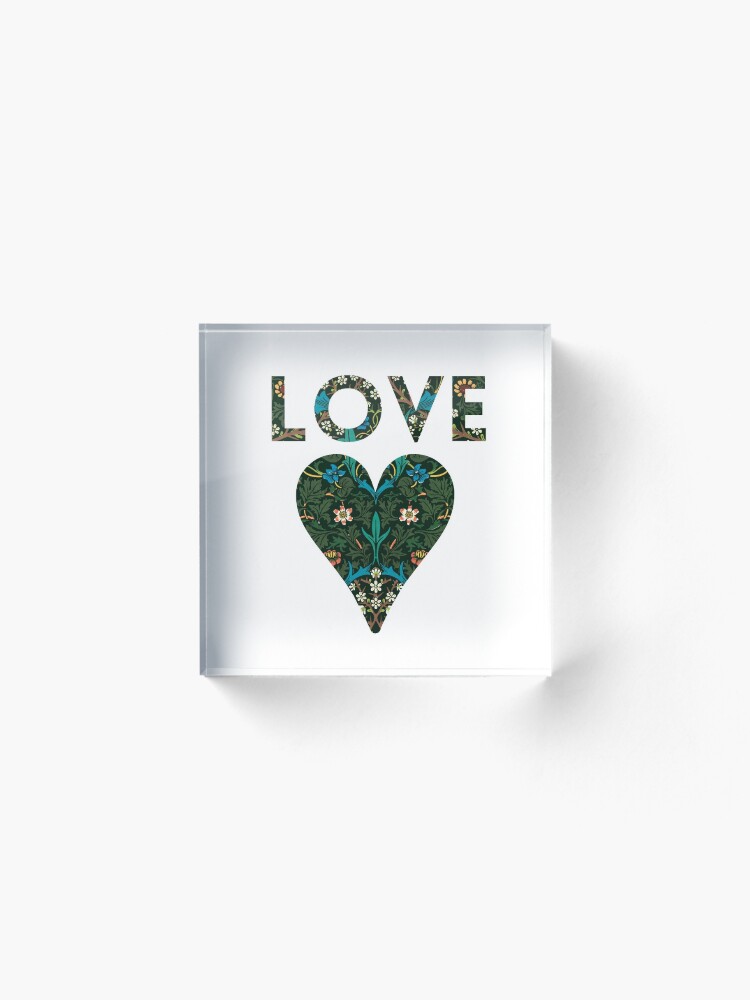 Alternate view of LOVE Acrylic Block