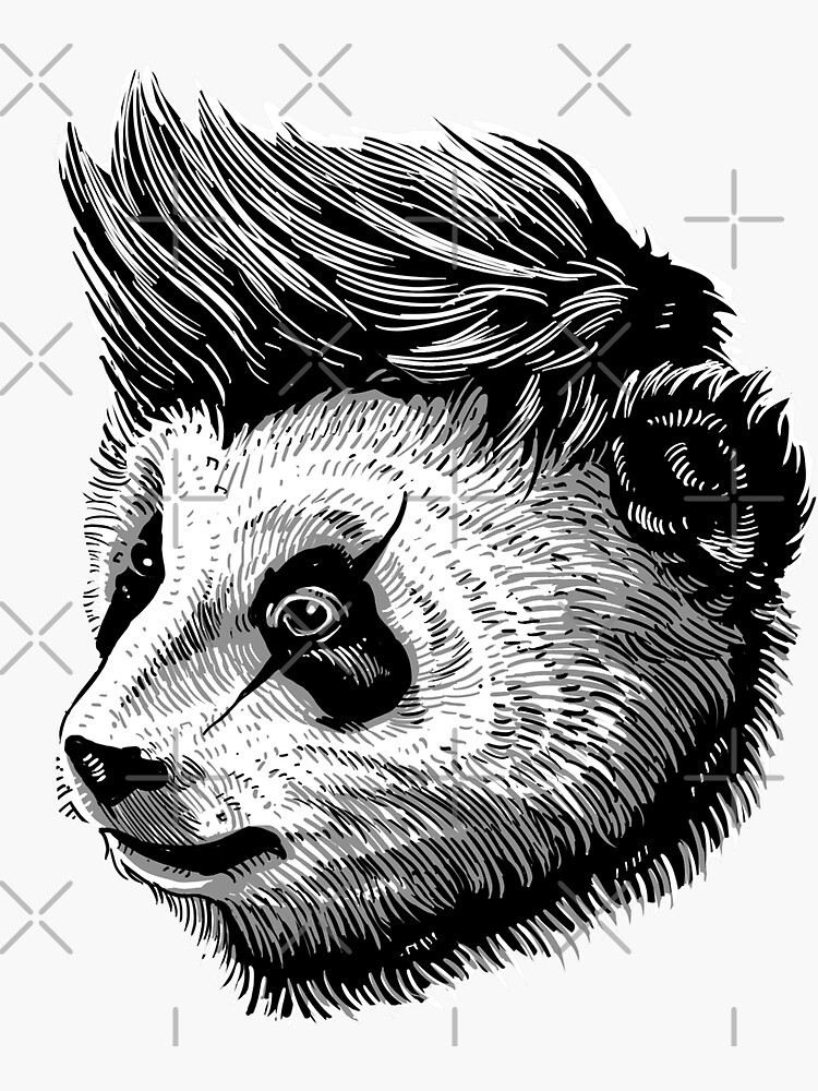 funky panda - Animal Theme Design Suitable for Men and Women by barmalisiRTB