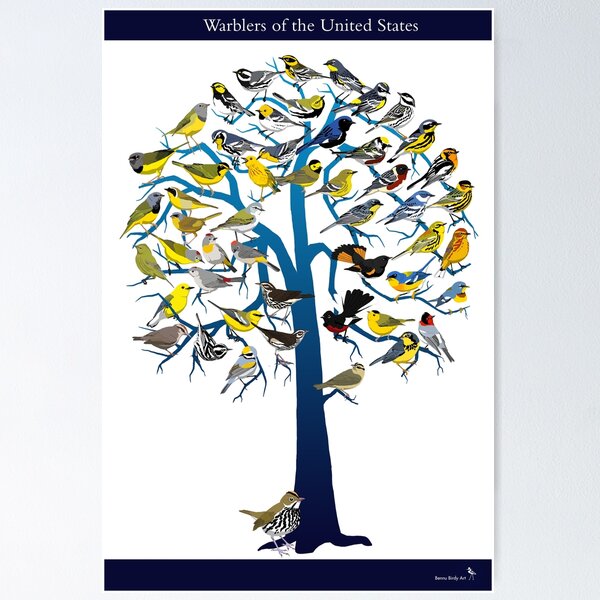 Item preview, Warbler Tree designed and sold by BennuBirdy.