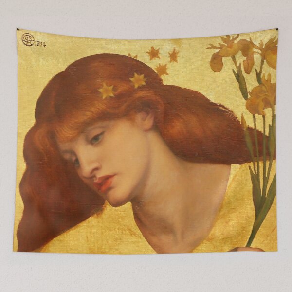 Item preview, HD. Sancta Lilias, by Dante Gabriel Rossetti designed and sold by ArmoniMundi.