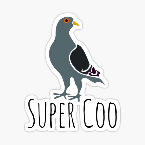 Super Coo - gift for Super Coo lovers - Funny Super Coo gift Sticker