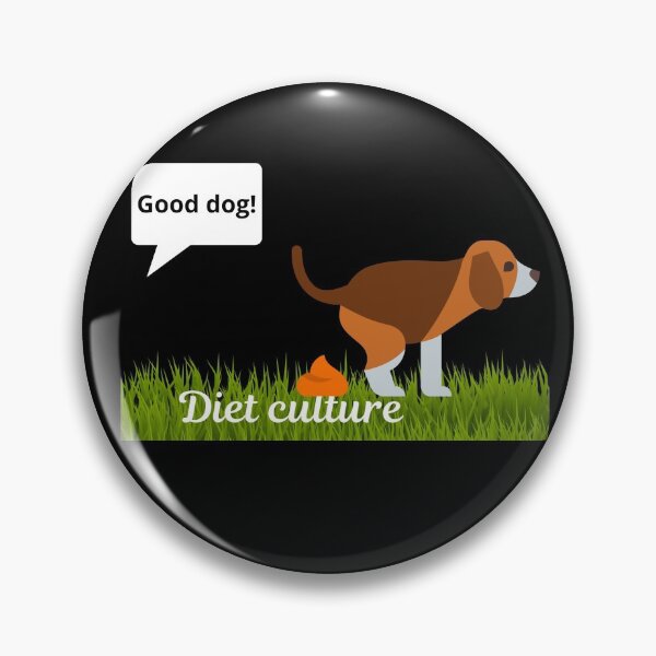 Dog Pooping on Diet Culture Pin