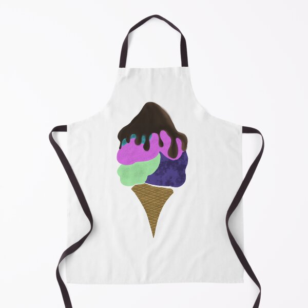 Item preview, Multicolor ice cream Cone designed and sold by MoonlitMadnessDesigns.