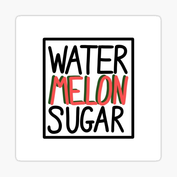 "Watermelon Sugar Drawing from Harry Styles Fine Line" Sticker for Sale