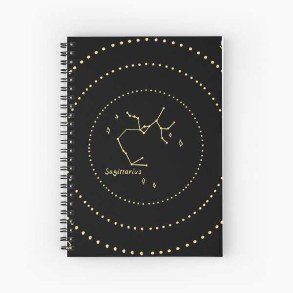 Sagittarius Constellation Spiral Notebook
