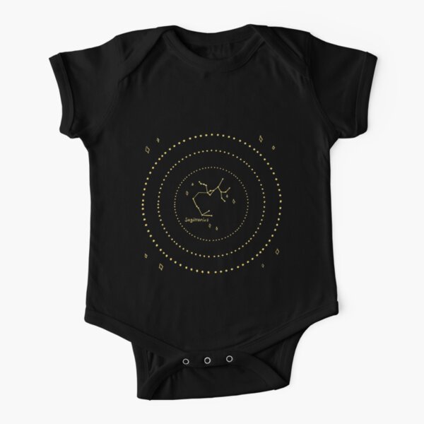 Sagittarius Constellation Short Sleeve Baby One-Piece