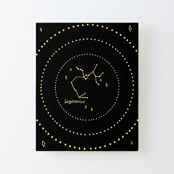 Sagittarius Constellation Canvas Mounted Print